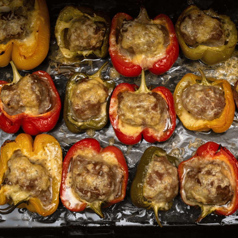 Wagyu Ground Beef Stuffed Bell Peppers
