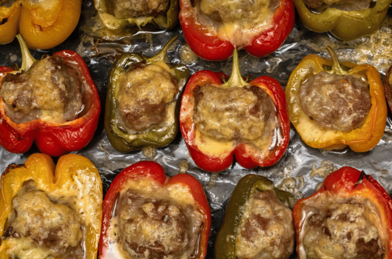 Wagyu ground beef Stuffed Bell Peppers